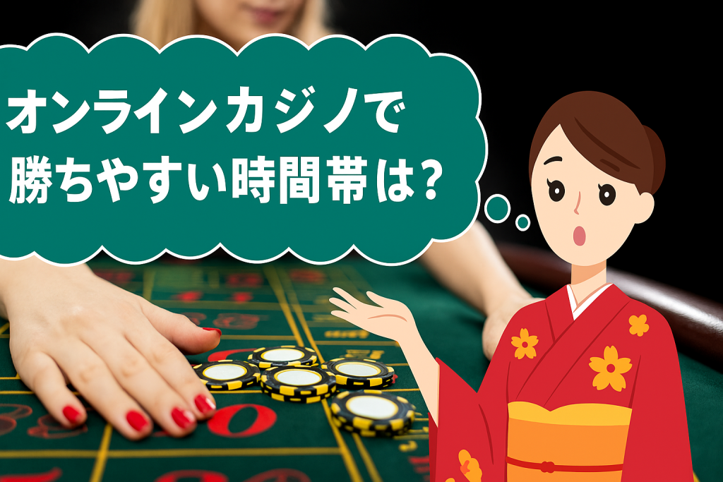 オンラインカジノで勝ちやすい時間帯は？